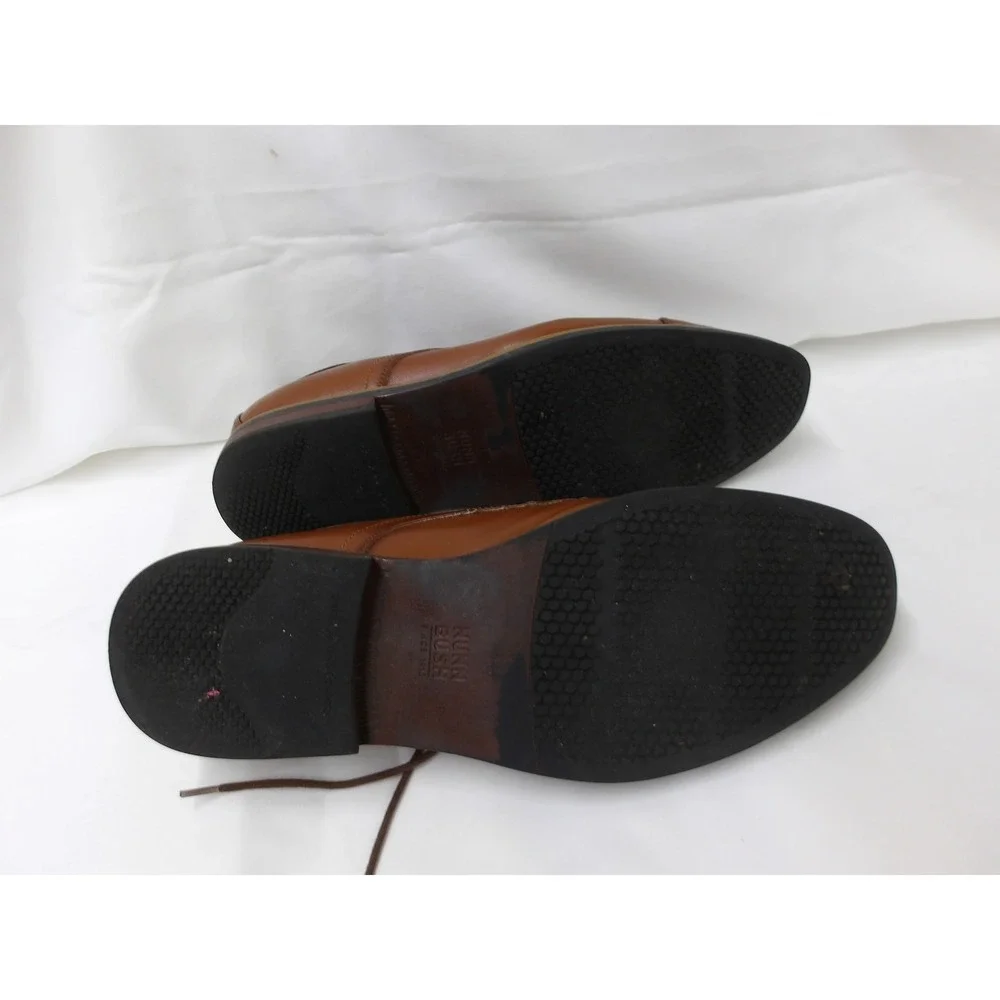 Nunn Bush Leather Dress Shoes Dixon Cap Toe Oxford‎ Cognac Man Size 13 /#6241